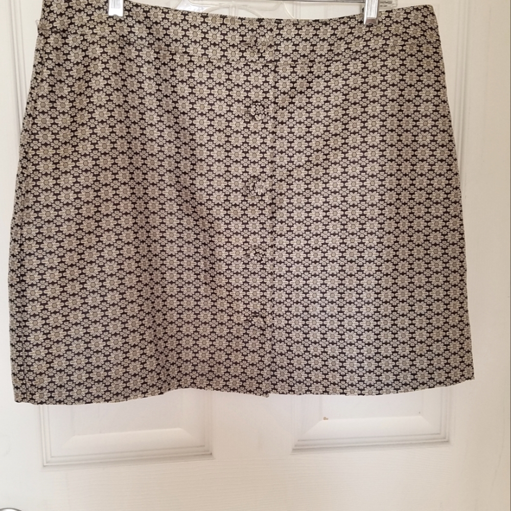 Wayf Nordstrom Pelham Button Front Mini Skirt (XL)
